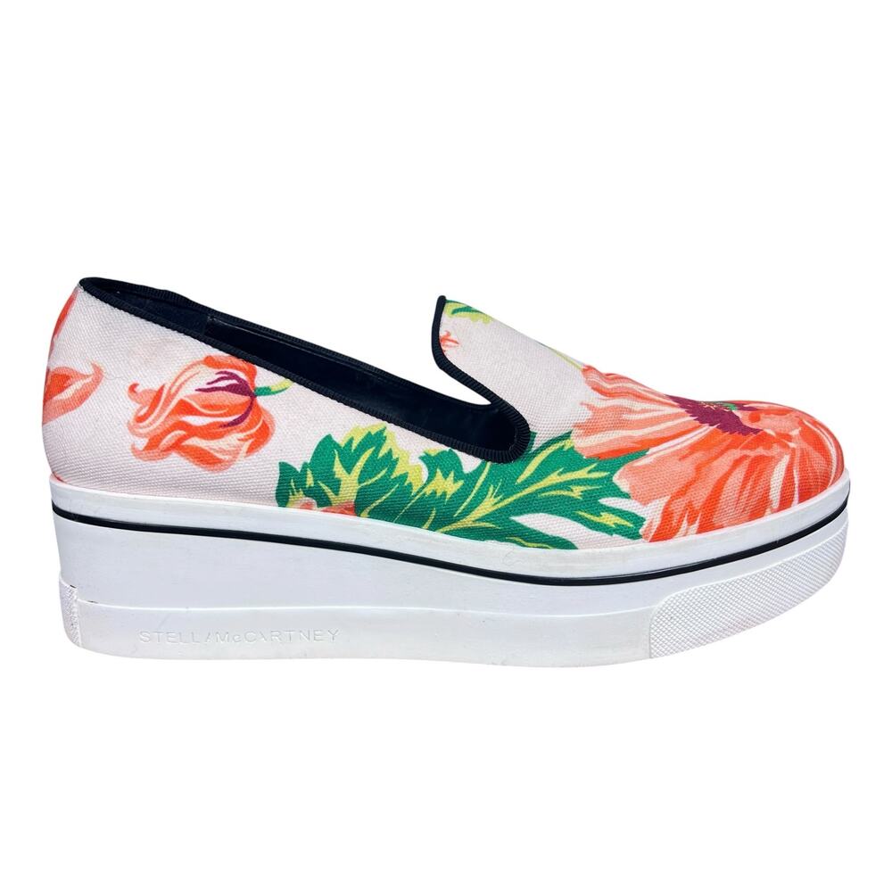 Stella McCartney Binx Floral Tropical Platform Sneaker Shoes  Size 39 US 9